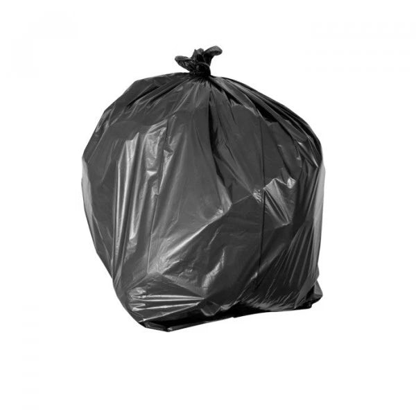 Carton de 200 Sacs Poubelle 100L - Noir Standard (Éco)