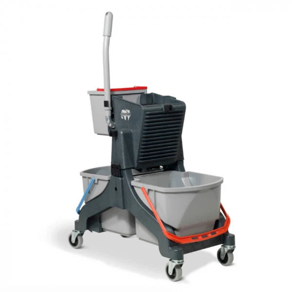 Chariot de Lavage Compact "Tri-Seaux" (2x16L + 5L) avec Presse