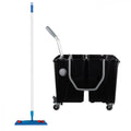 Pack Lavage Pro "Tout-en-un" : Chariot Double Seau 2x15L + Balai Speedy Complet