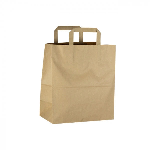 SACS CABAS EN KRAFT BRUN AVEC POIGNÉES – CARTON DE 250