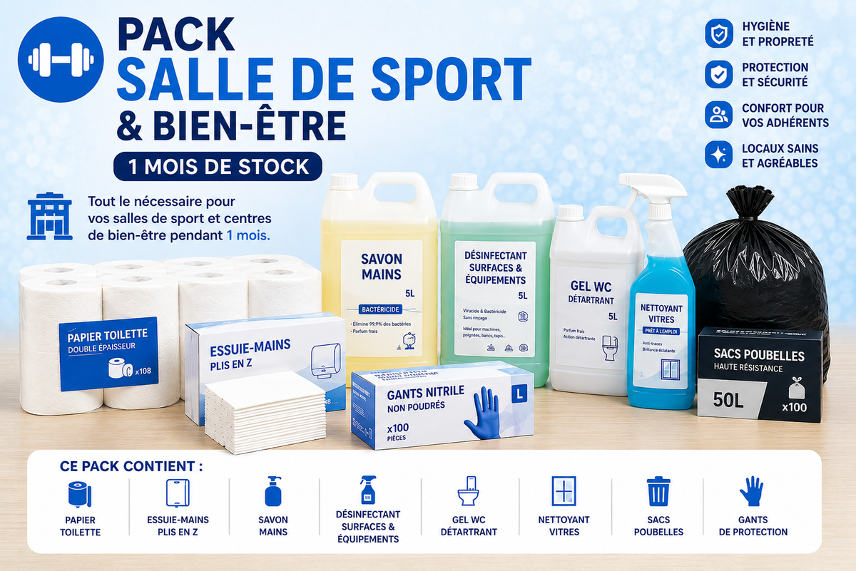 💪 Pack Salle de Sport & Bien-être – Stock Mensuel