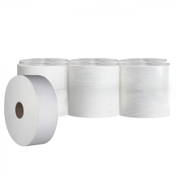 Papier Toilette Mini Jumbo - Format Économique (Colis de 12 Rouleaux)
