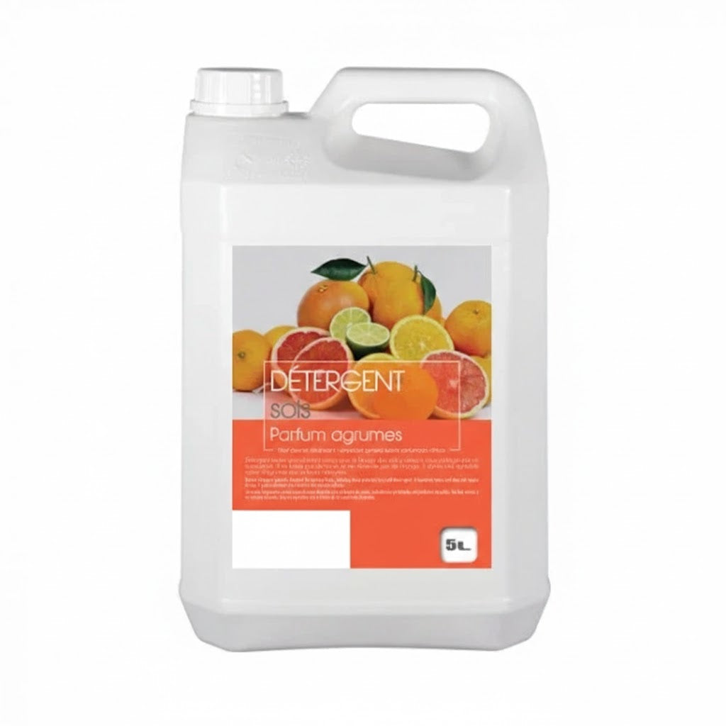 Détergent Sols INDUSTRIEL - Formule Dégraissante "Choc" (5 Litres)